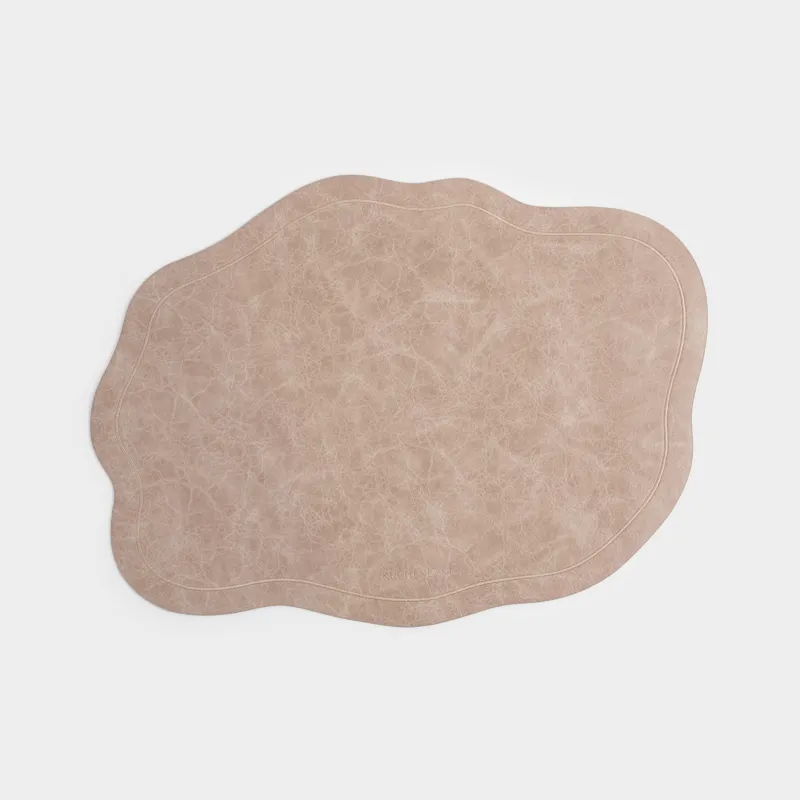 Placemat, 32x43 cm, PVC, shaped, light gray, Rock