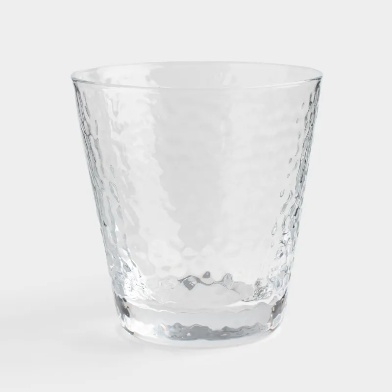Drinking glass, 10 cm, 270 ml, glass, Ripply