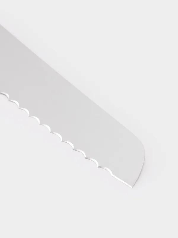 Bread knife, 20 cm, steel / plastic, white, Solo white, image-3
