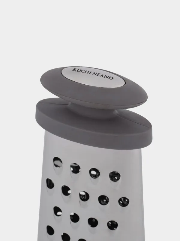 Grater, 15 cm, two-sided, steel / plastic, grey, Thin, image-3