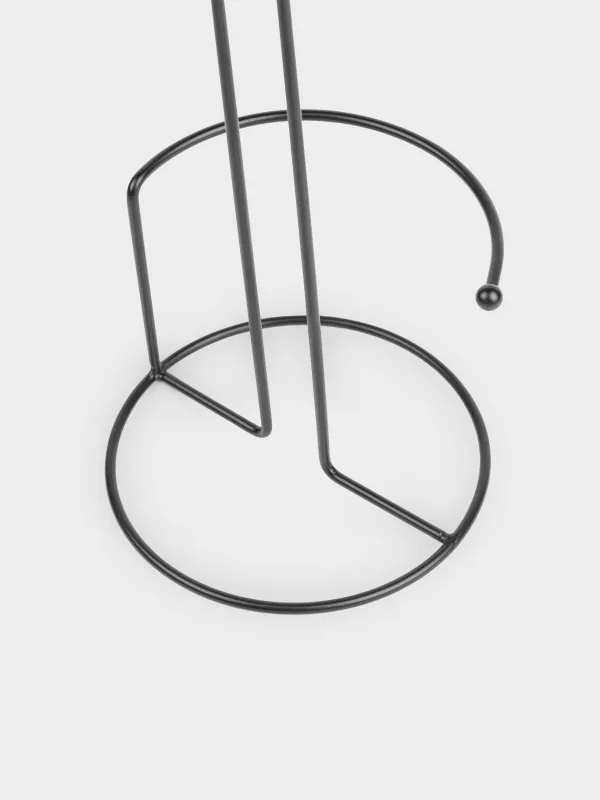 Paper towel holder, 25 cm, metal, Black, Twist black, image-3