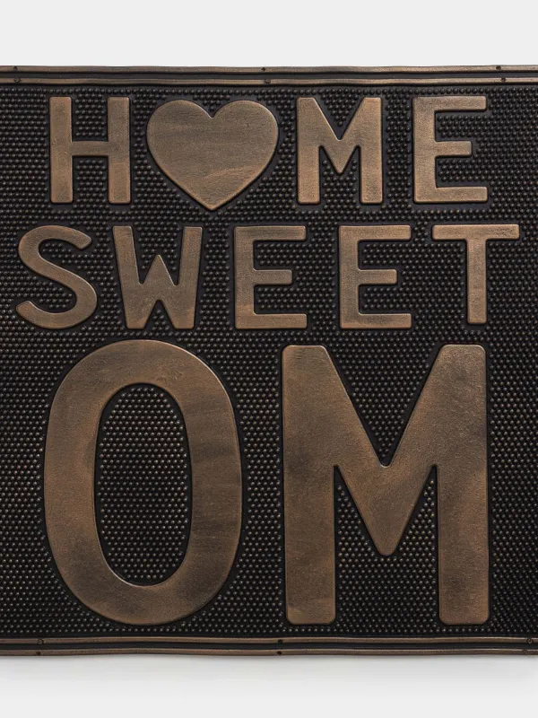 Door mat, 45x75 cm, rubber, bronze-black, Sweet homewear, homewear deco, image-3