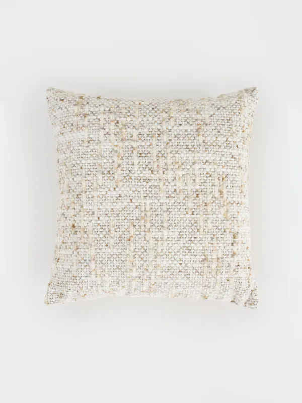 Decorative pillow, 45x45 cm, velvet, beige, Nordkap, image-0