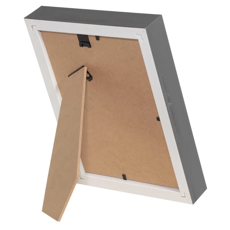 Photo frame, 21x16 cm, plastic / glass, gray, Abstract, Abstract, image-1