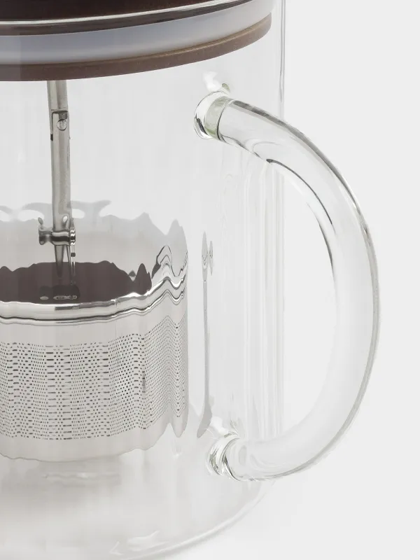 Teapot, 1 l, glass B / steel, Bell R, image-2