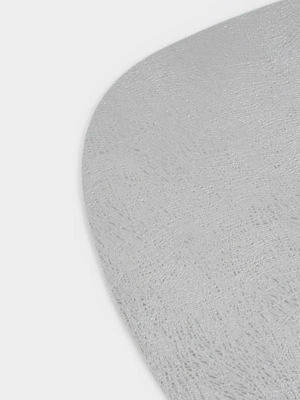 Napkin for appliances, 31x43 cm, double-sided, PVC, shaped, silver/gold, Rock, image-2