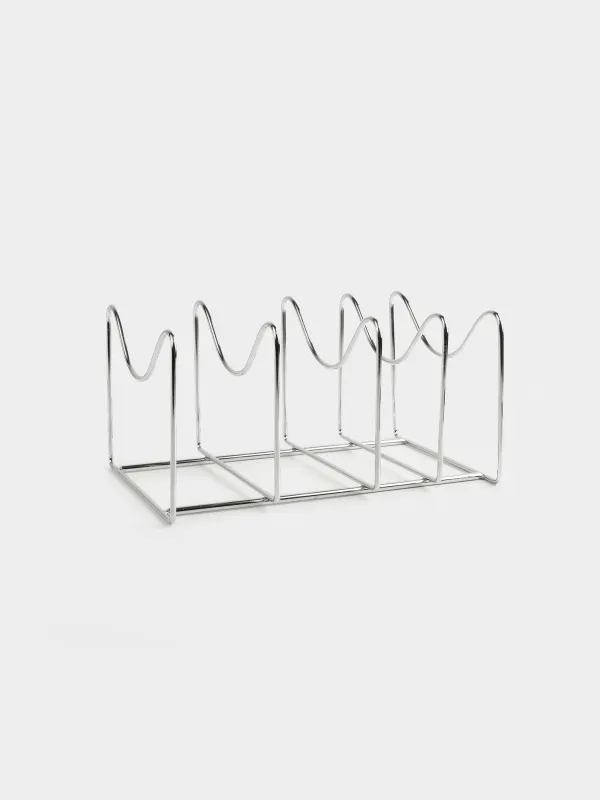 Stand-organizer for pans and lids, 16x25 cm, 4 otd, metal, Method, image-1