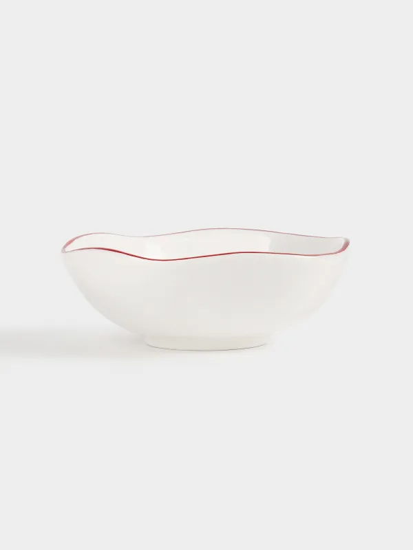 Salad bowl, 15x5 cm, 370 ml, ceramic, Horse, Christmas tree, image-0