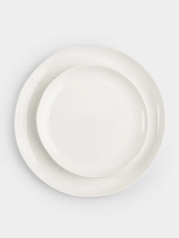 Dining set, 6 pers, 18 pr, porcelain N, milk, Dots, Boho, image-2