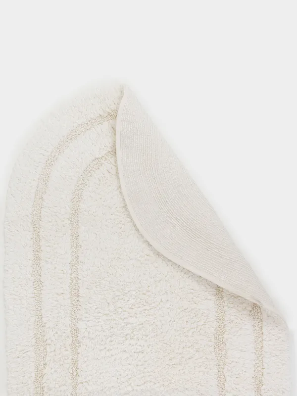 Mat, 60x100 cm, oval, cotton, cream, Solo, image-3