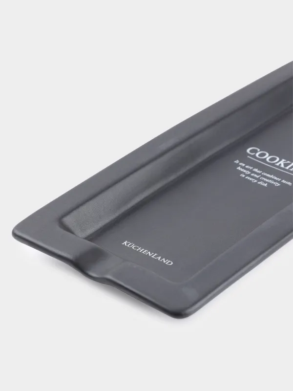 Spoon stand, 24x11, ceramic, rectangular, black, Course, image-4