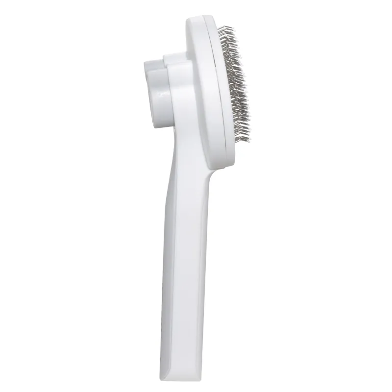 Pet hair comb, 18 cm, Self-cleaning, plastic / steel, White-gray, Ears, Pet, image-2
