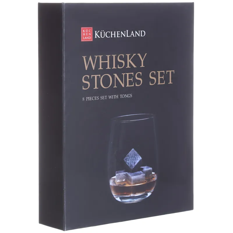 Set of cubes for cooling drinks, 10 pr, with tongs, steatite / steel, BAR, image-2