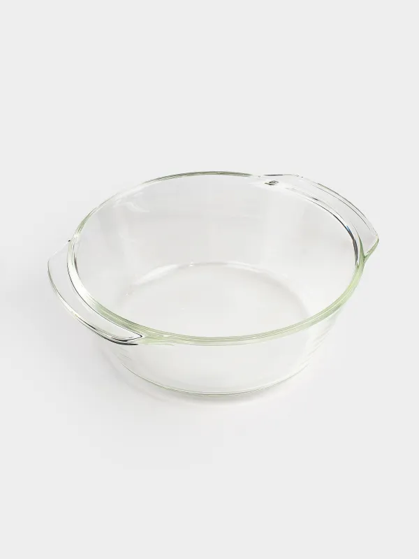 Baking dish, 17 cm, 1 L, with lid, glass T, round, Cook, image-4