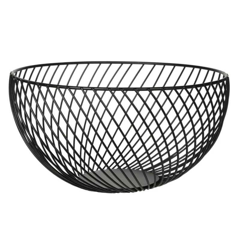 Fruit basket, 26 cm, metal, black, Twist black