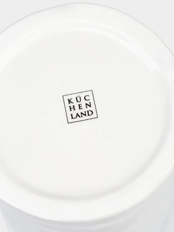 Flower vase, 20 cm, ceramic, milky, Blossom, Crumple font, image-5