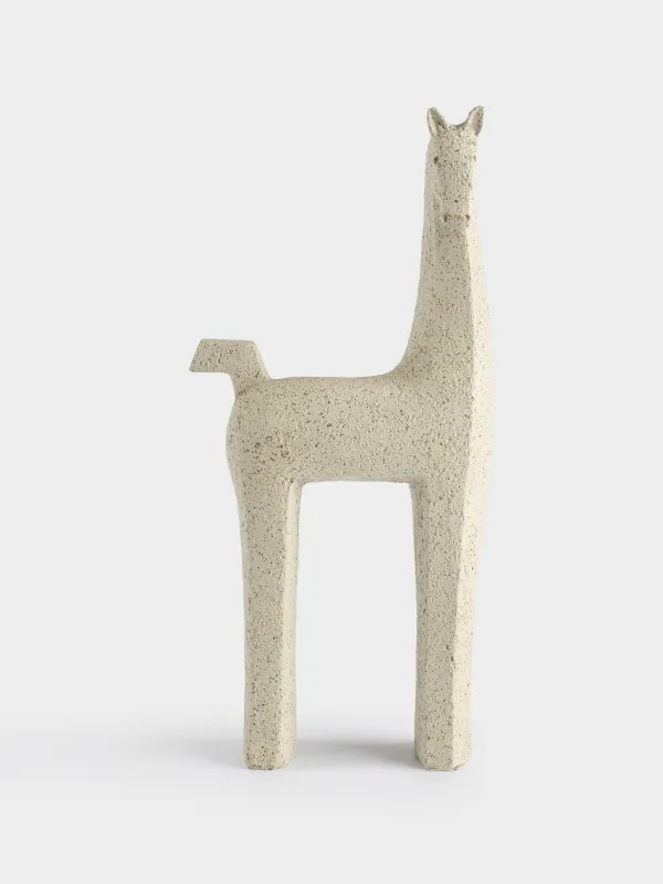 Statuette, 25 cm, polyresin, white, Horse, Horse white, image-0