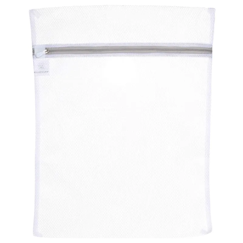 Laundry bag, 40x50 cm, polyester, white-gray, Safety