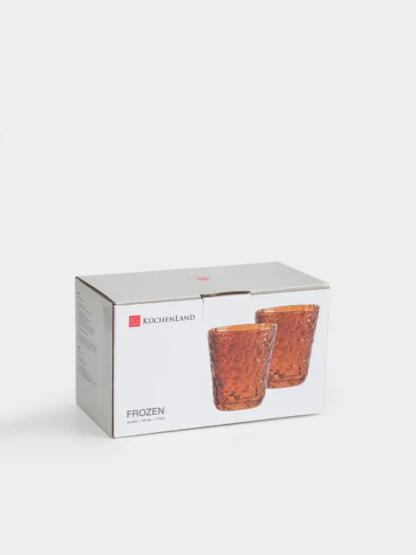 Glass, 10 cm, 250 ml, 2 pcs, glass R, brown, Frozen, image-4