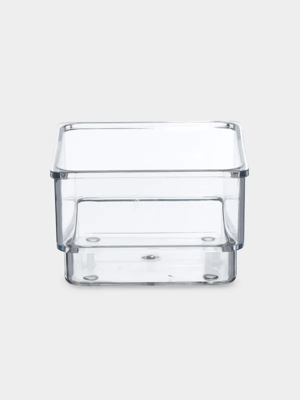 Set of organizer boxes, 4 pcs, plastic, Basic, image-1