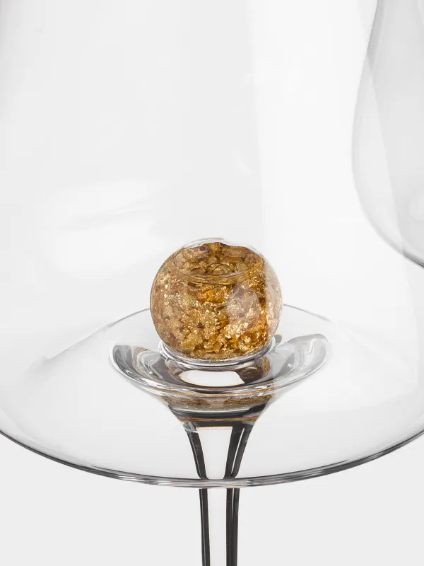 Drinking glass, 480 ml, 2 pcs, Crystal glass, Amber ball, Sorento, image-4