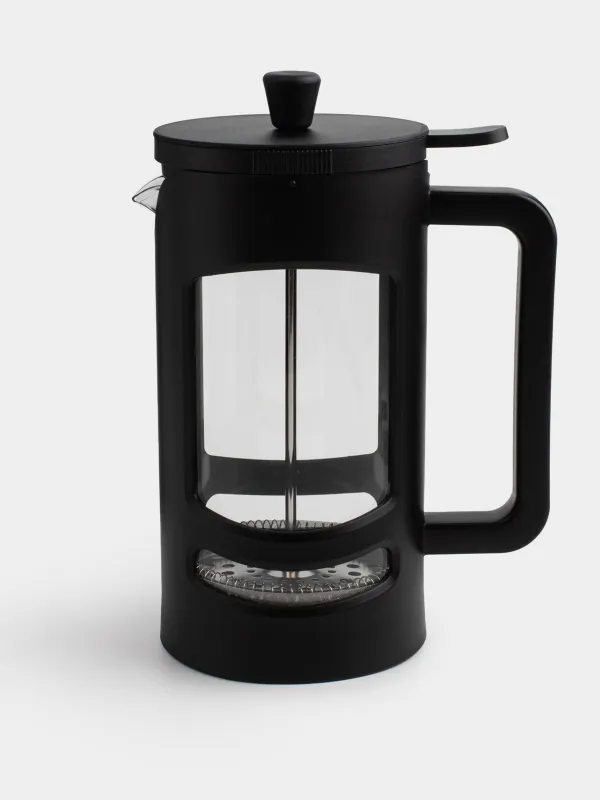 French press, 1 l, glass B / steel, beige, Detto, image-0