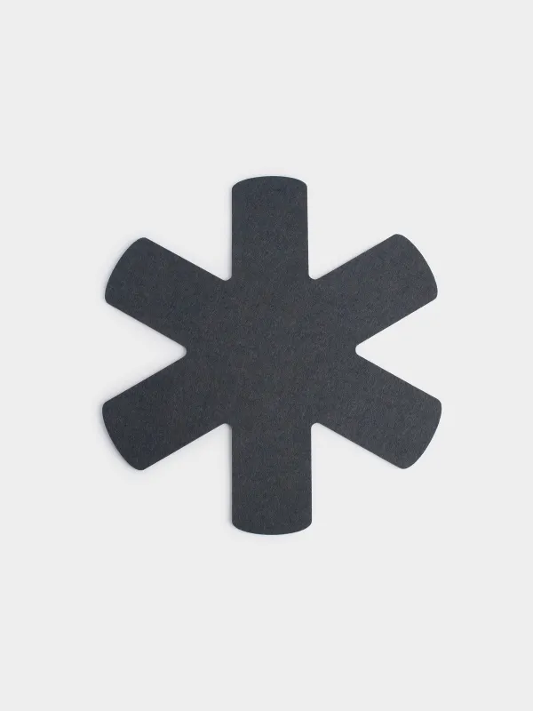 Set of protectors for frying pans, 3 pcs, 38/34/27 cm, felt, gray, Assist, image-2