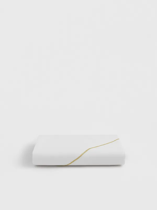 Tablecloth, 170x250 cm, polyester, white, Golden lines, Revival gold, image-7