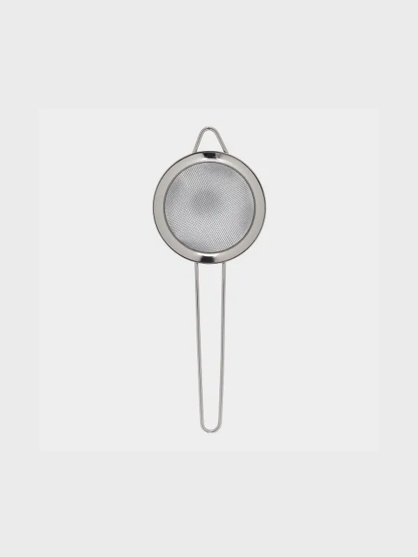 Sieve, 8 cm, with handle, steel, dark grey, Titanium, image-0