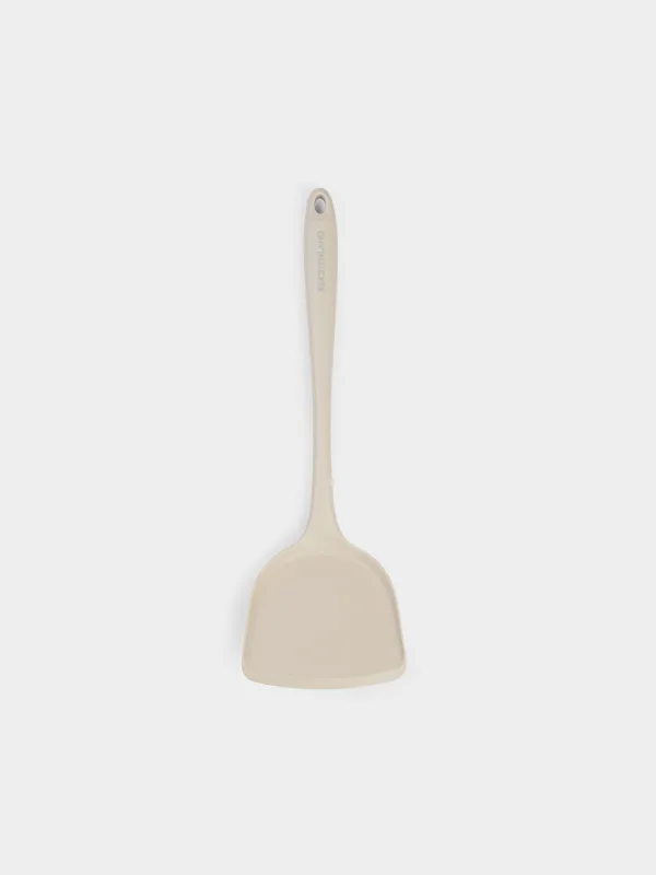 Serving spoon, 32 cm, silicone / nylon, beige, Benefit, image-0