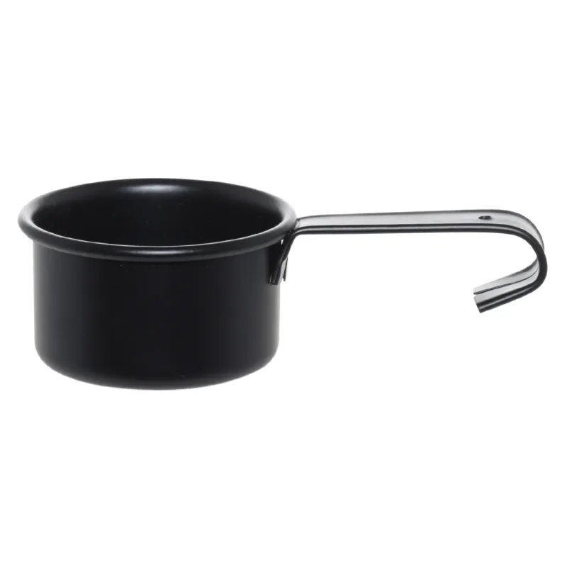 Washing powder container, 4.5 l, with measuring spoon, metal, black and white, Compact black, image-4