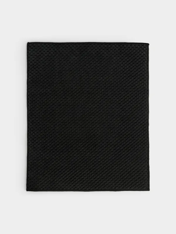 Dish drying mat, 30x38 cm, microfiber, black, Black clean, image-0