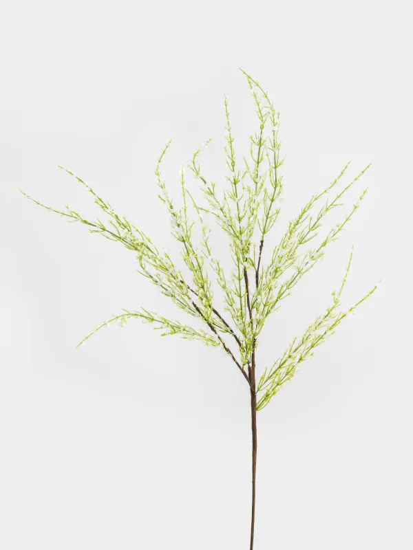 Decorative branch, 90 cm, polyester / metal, Green genista, Flower garden, image-1