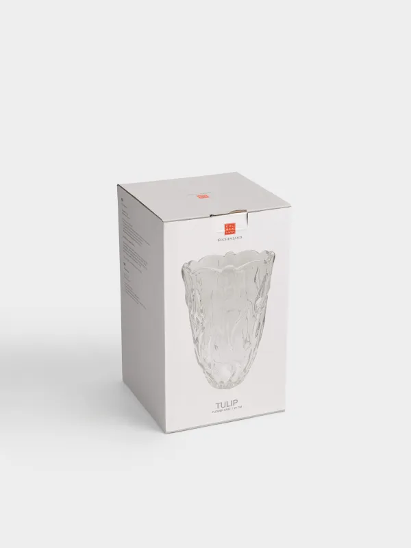 Flower vase, 24 cm, glass, Tulips, Tulip, image-5