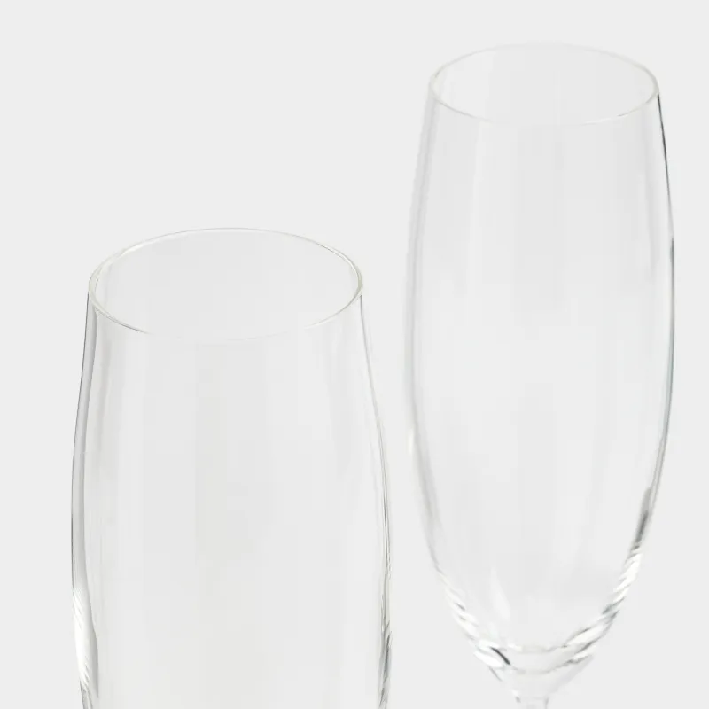 Drinking glass, 180 ml, 2 pcs, glass / rhinestones, Crystal, image-1