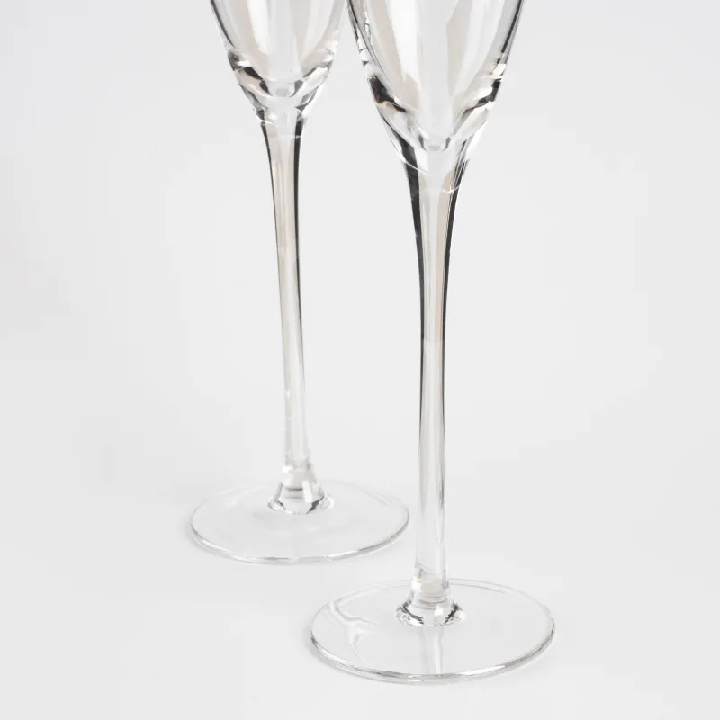 Champagne glass, 180 ml, 2 pcs, glass, mother of pearl, Charm L polar, image-5