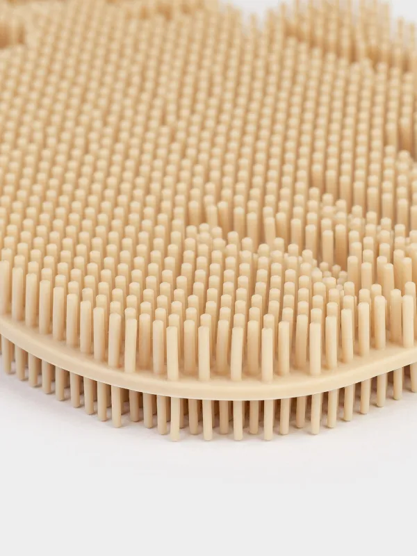 Dish washing sponge, 14 cm, Silicone, Beige, Cat, Manny, image-1