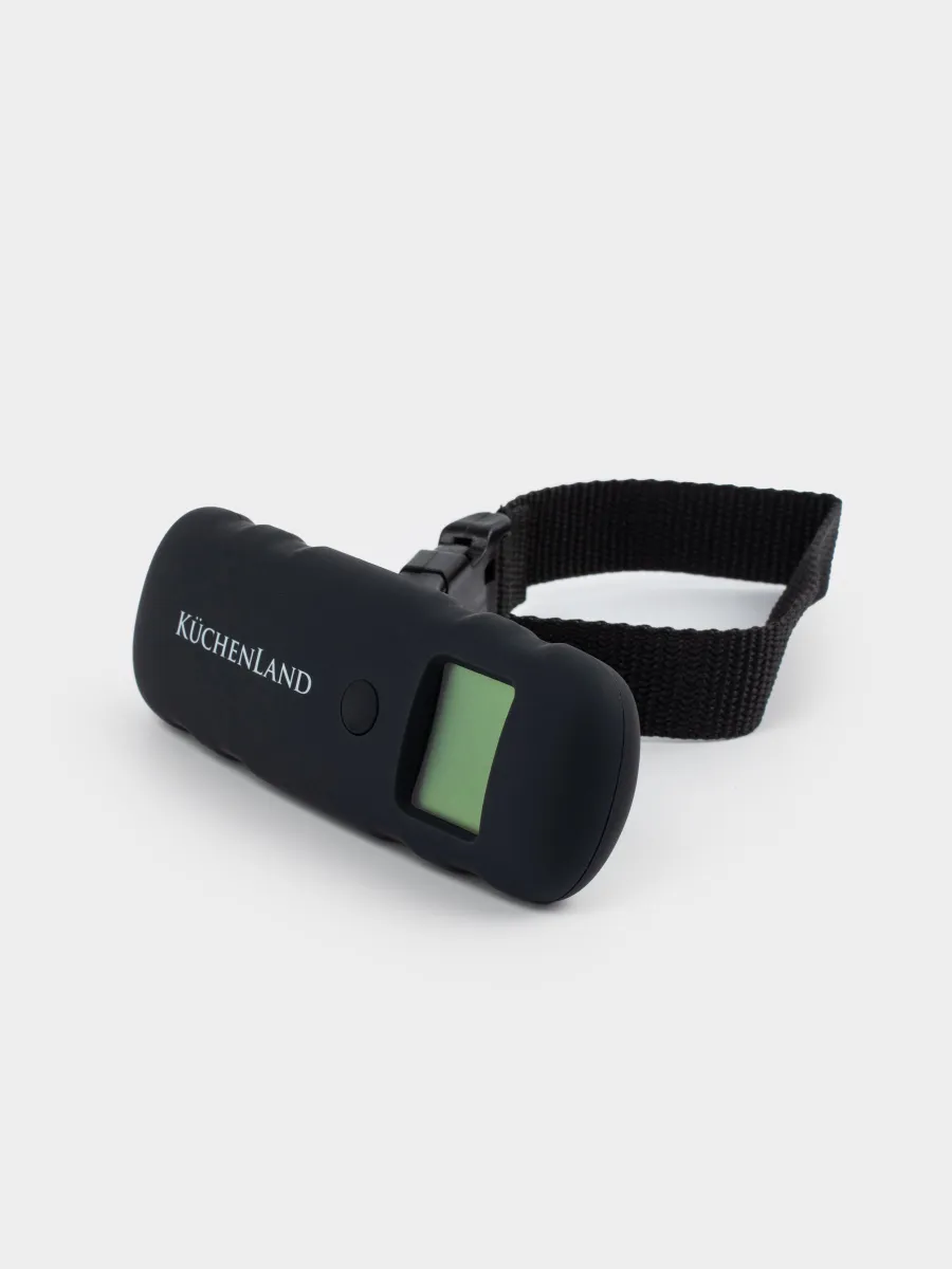 Luggage scale, 12 cm, electronic, plastic, black, Travel, image-4