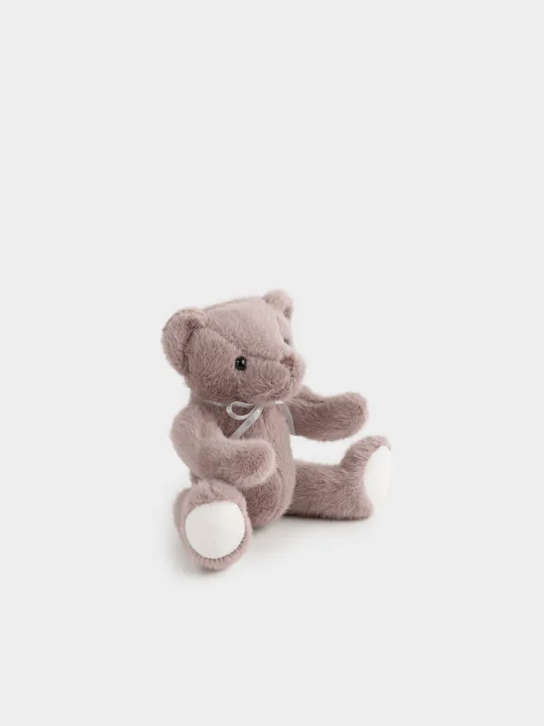 Toy, 25 cm, soft, with movable paws, polyester, brown, Bear, Bear, image-1