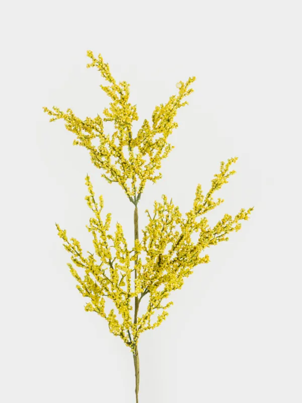 Decorative branch, 78 cm, foam/metal, Yellow berries, Flower garden, image-1