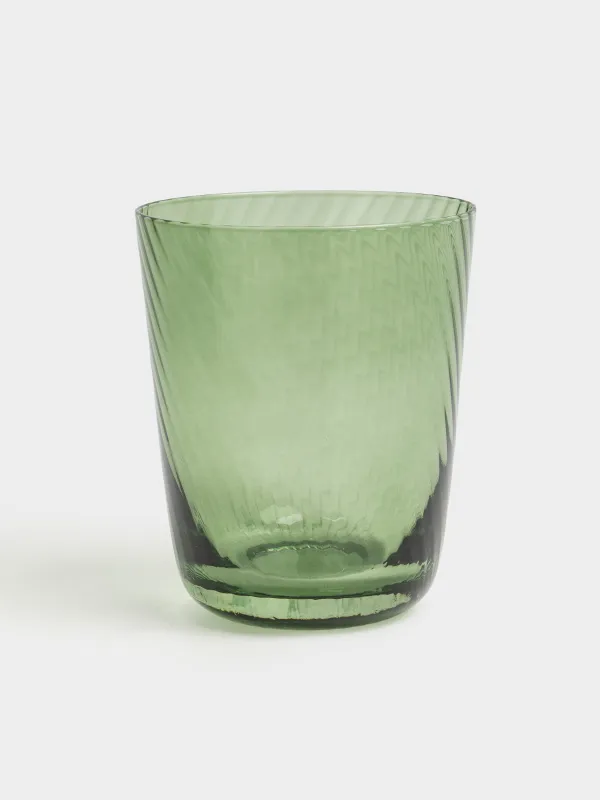 Glass, 11 cm, 420 ml, 2 pcs, glass, green, Molinella, image-2