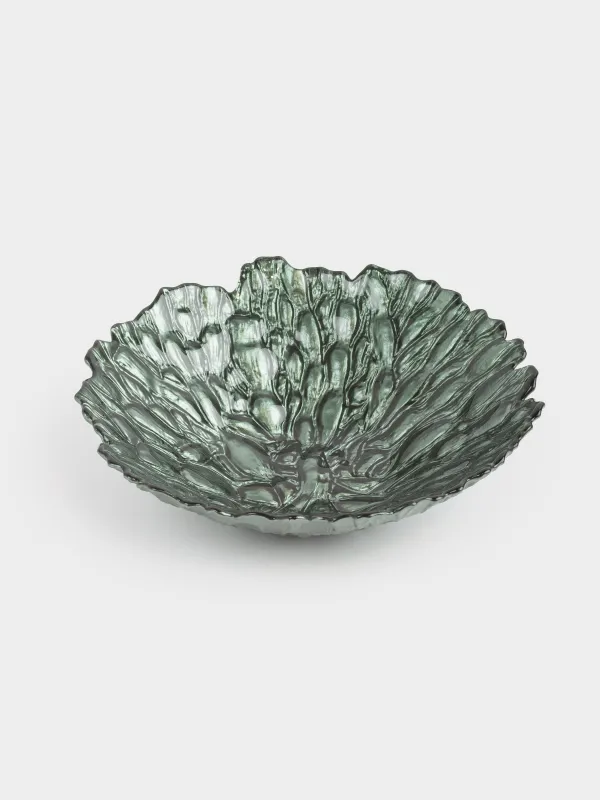 Fruit bowl, 23x6 cm, glass R, green, Pion color, image-1