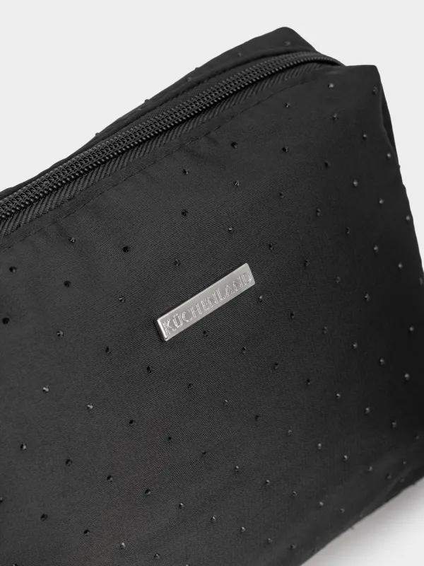 Makeup bag, 21x17 cm, nylon, black, Force night, image-3