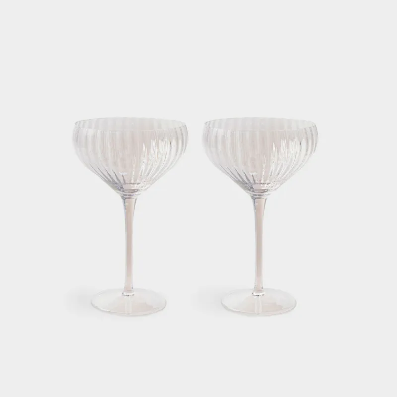 Drinking glass, 320 ml, 2 pcs, glass, mother-of-pearl, Lombardy polar
