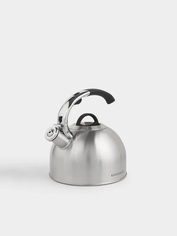 Teapot, 2.8 L, with whistle, steel, brushed, Whistle, image-1