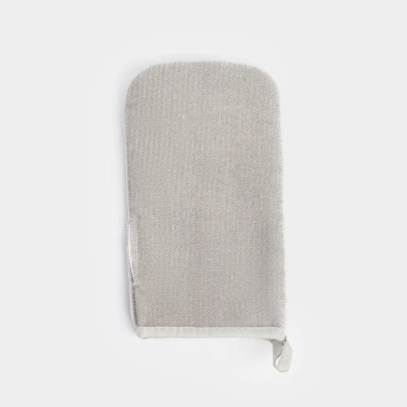 Mitten for cleaning wool, 22x13 cm, microfiber, gray, Clean