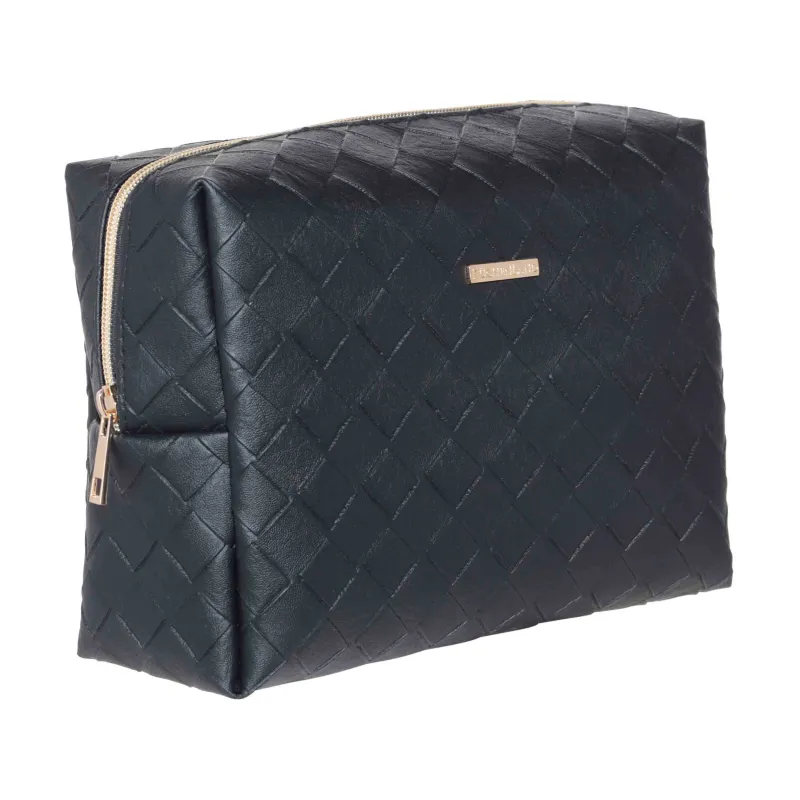 Cosmetic bag, 27x17 cm, polyurethane, black, Sennit, image-1