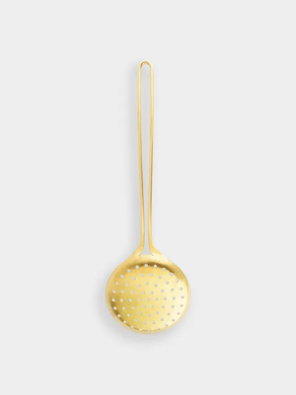 Skimmer, 37 cm, steel, gold, Device gold, image-0