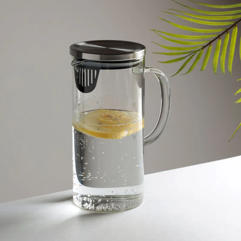 Jug, 1,4 l, with filter lid, glass B, Apple, image-4