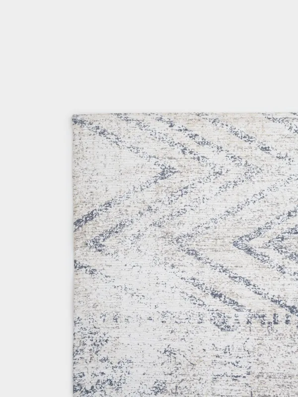 Rug, 150x210 cm, chenille / cotton, beige-brown, Patchwork print, Cave, image-5